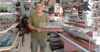 Model gemiler fuarda sergilendi