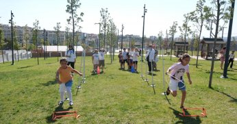 Çocuklar etkinlikte doyasıya eğlendi