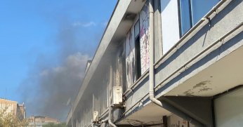 Klimadan çıkan yangın korkuttu