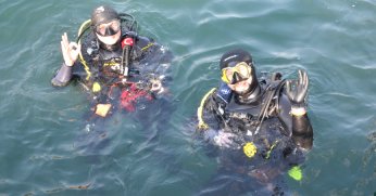 Yarışmada su altını fotoğrafladılar