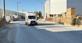 Forklift devrildi: 1 yaralı