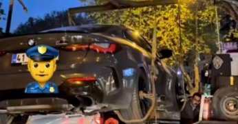 Ehliyetsiz sürücünün drifti pahalıya patladı