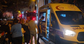 Apartman dairesinde korkutan yangın