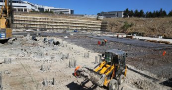 KOÜ Camii ve Otopark  projesi hızla ilerliyor