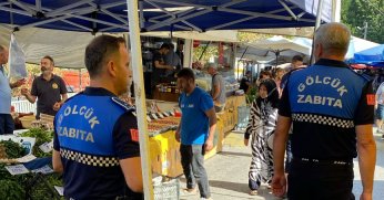 Zabıta ekiplerinden  pazar denetimleri   