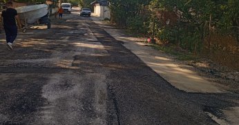 Asfalt yama ile  sorunlar giderildi