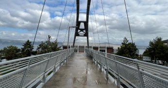 Üst geçitlerde  yıkama çalışması