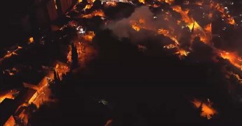 Ormanlık alandaki baraka alev alev yandı