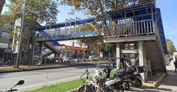 Üstgeçide bakım yapıldı