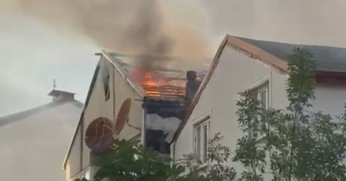 Çatıda çıkan yangın korkuttu