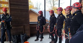 Teleferikte gerçeği aratmayan tatbikat