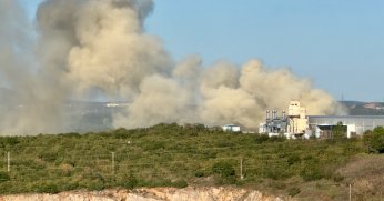 Ahşap fabrikasında korkutan yangın