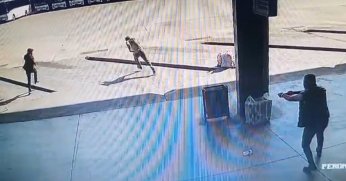 Otogarda yaşanan dehşet kamerada