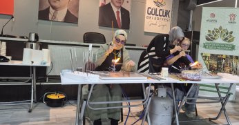 Camdan hayaller alevle şekillendi