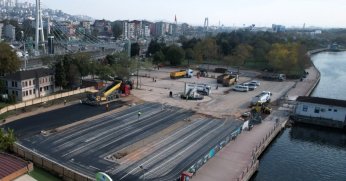 1 Mart Vapur İskelesi Otoparkı yüzde 85 tamam