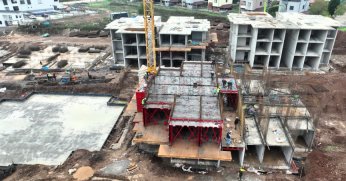 Konut projesi hızla ilerliyor