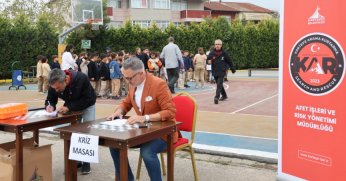 Öğrencilere afet bilinci eğitimi