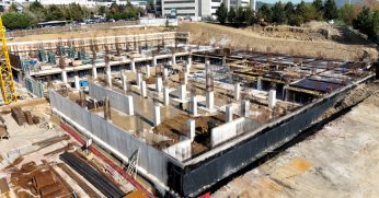 KOÜ camii ve otopark projesi hızla ilerliyor