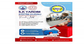 KASKF’dan ilk yardım eğitim fırsatı