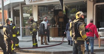 Spot eşya dükkanının deposunda yangın