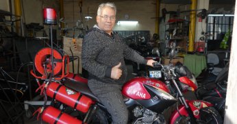 Yangını durduracak sistem geliştirdi