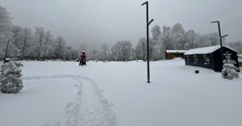 Kartepe’de kar kalınlığı 55 santimetre ölçüldü
