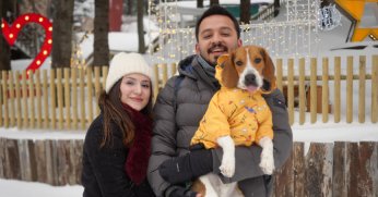 Kartepe’de kar sevinci