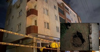 Girişinde çukur oluşan bina boşaltıldı