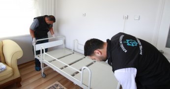 1 yılda 4 bin kişiye hasta karyolası