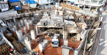 Yeni Kuruçeşme Merkez Camii hızla yükseliyor