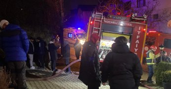 Bungalov yangını paniğe yol açtı