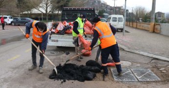 Yollarda bakım ve onarım çalışması