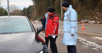 Ekiplerden güvenli sürüş bilgilendirmesi