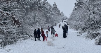 Kartepe’de kar kalınlığı 77 cm