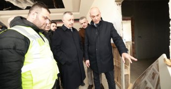 Büyükakın, çalışmaları yerinde inceledi