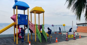 Çocuk oyun alanları Büyükşehir’le güvenli