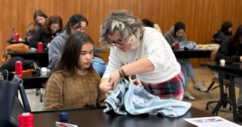 Japon tekniği ile nakış fikirlerini keşfettiler