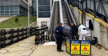 Yürüyen merdivenlere kapsamlı bakım yapıldı