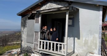 Büyükşehir’den yangın mağduru aileye destek