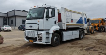 Temizlik filosuna elektrikli çöp kamyonu