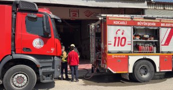 Takograf yetkili servisinde yangın