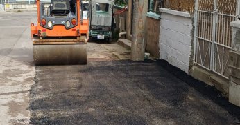 Üstyapı çalışmaları hız kesmiyor