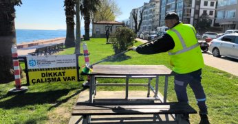 Büyükşehir sahilleri yaza hazırlıyor