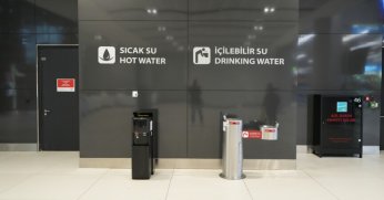 Havalimanlarında ücretsiz içme suyu hizmeti yaygınlaştırılıyor