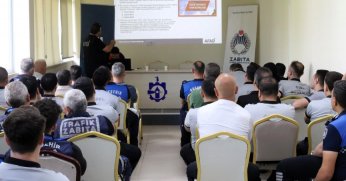 Zabıtaya kazada olay  yeri yönetimi eğitimi   