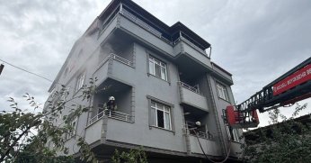 Apartman dairesinde çıkan yangın korkuttu