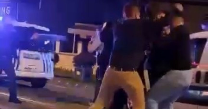 Kavga eden gruba biber gazlı müdahale