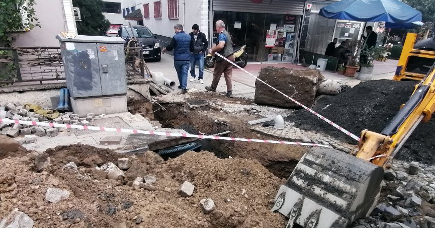 38. Sokak’ta tıkanıklık giderildi