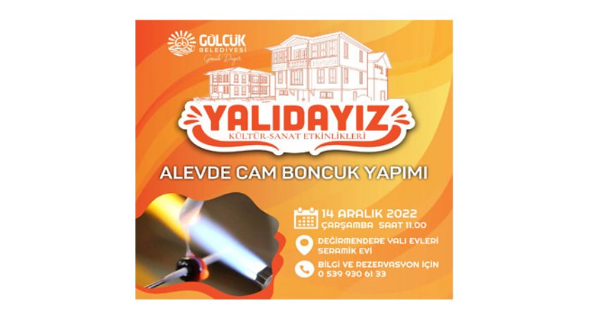 Cam boncuk yapımının  incelikleri anlatılacak   