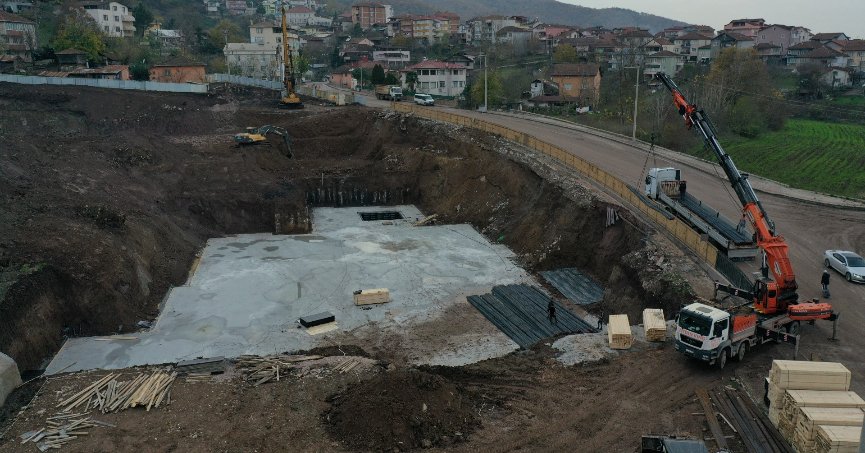 Başiskele Termal Tesiste fore kazık imalatı yapıldı